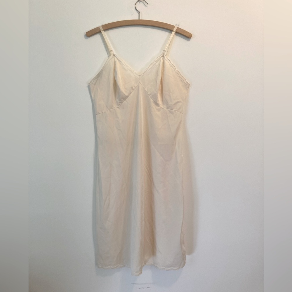 Vintage 50s 60s Penney’s ivory slip dress loungewear under slip